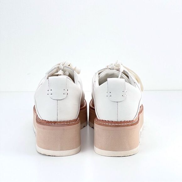 Dolce Vita Toyah Platform Sneakers in White Leather Women’s Size 9 - Picture 8 of 13